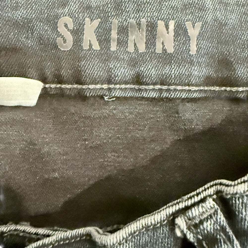H&M Divided Men's Blue Acid Wash Skinny Moto Biker Jeans 38X32 - Picture 5 of 7